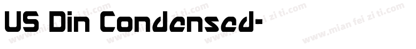 US Din Condensed字体转换